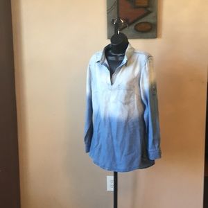 PRE-OWNED CELEBRITY PINK JEAN TUNIC SHIRT